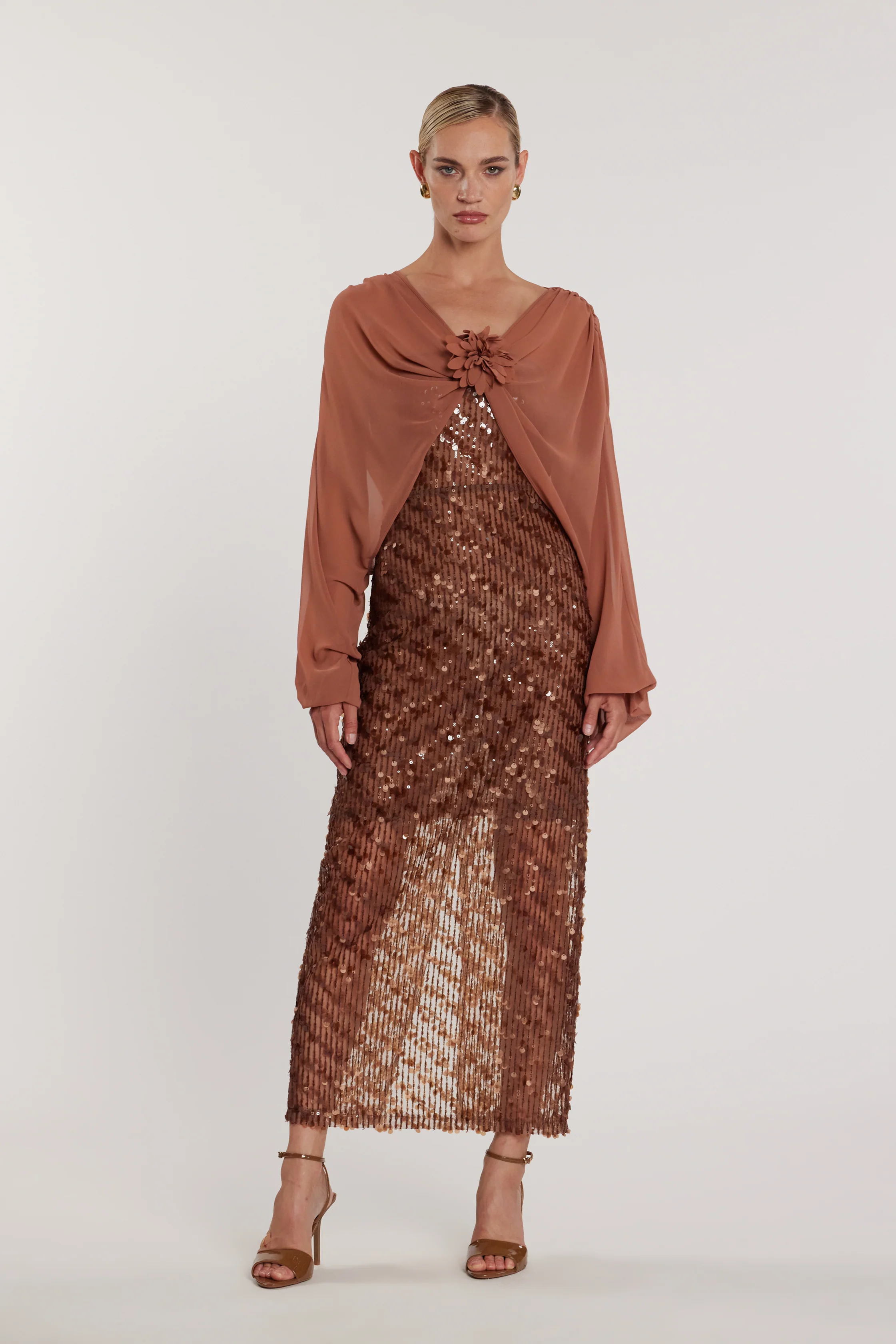 Abito DELREY midi fascia full paillettes - Image 4