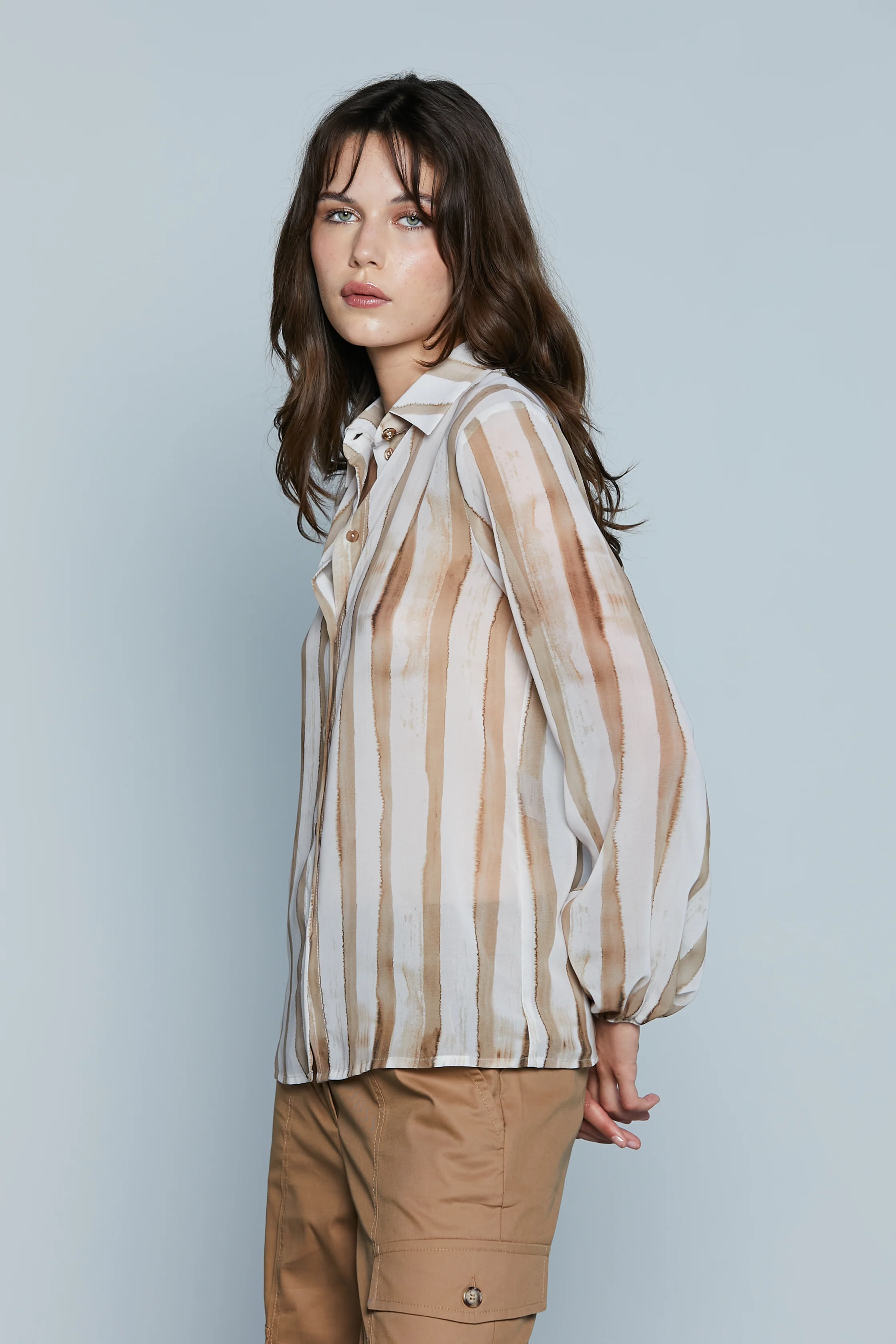 Camicia ALESSIAPI M/L con Elastico Fondo Fant.Sfumata - Image 2