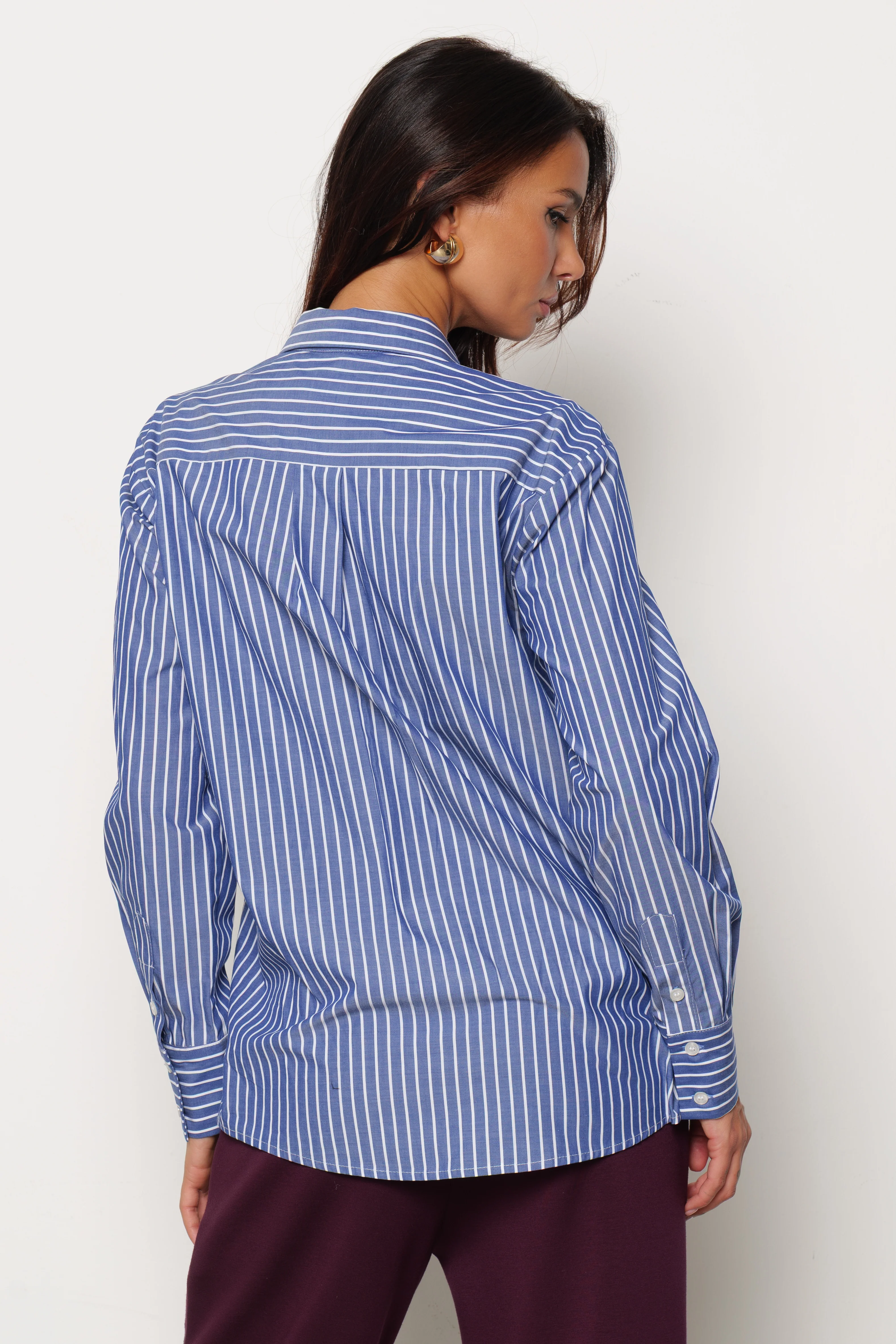 Camicia ASTERIAS_A manica lunga con strass righe - Image 4