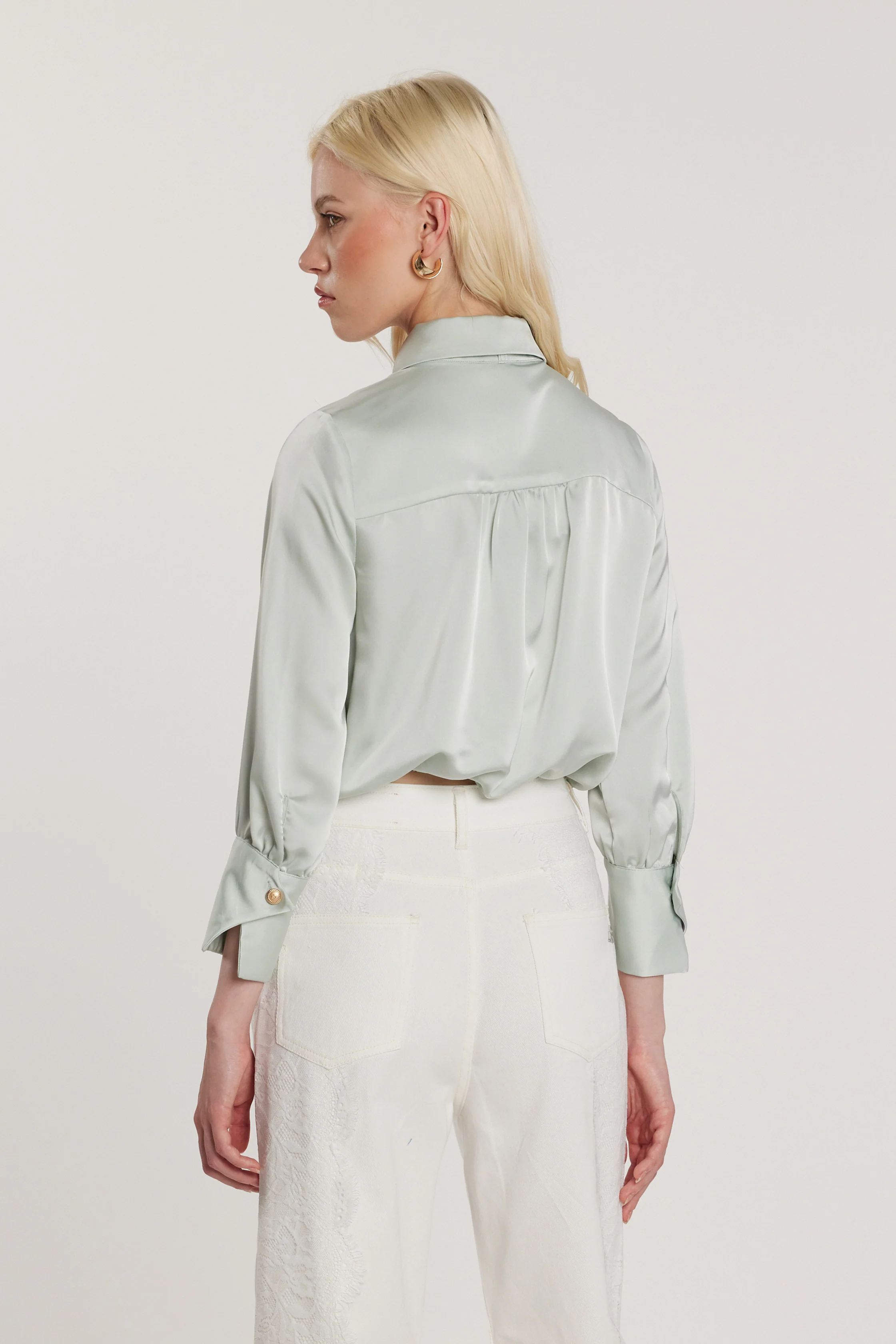 Camicia CAMPBEL corta maniche lunghe con polsi a punta più tasche più fusciacca più elastico sul fondo - Image 3