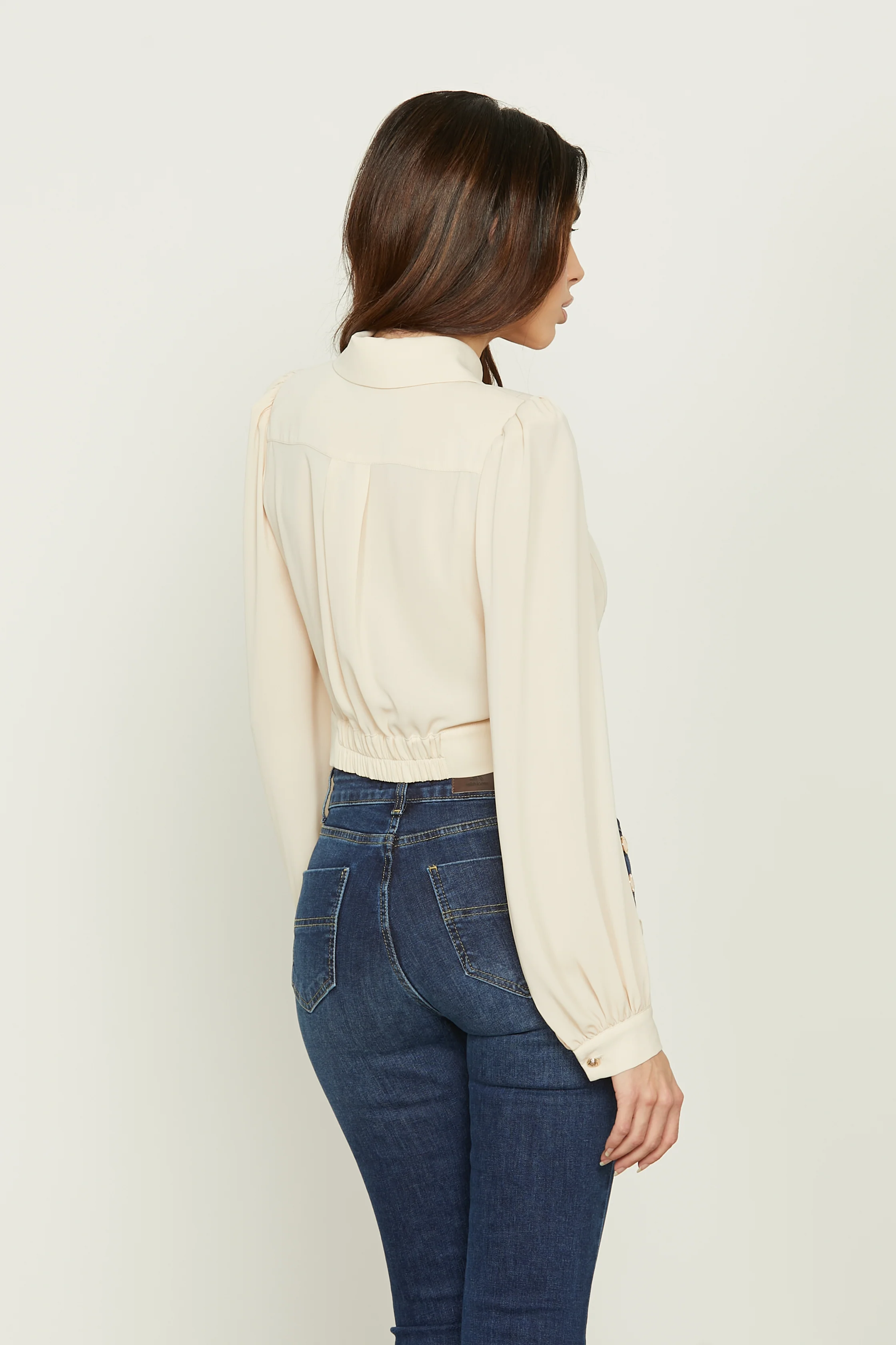 Camicia CYRENE manica lunga con tasche più elastico schiena - Image 3