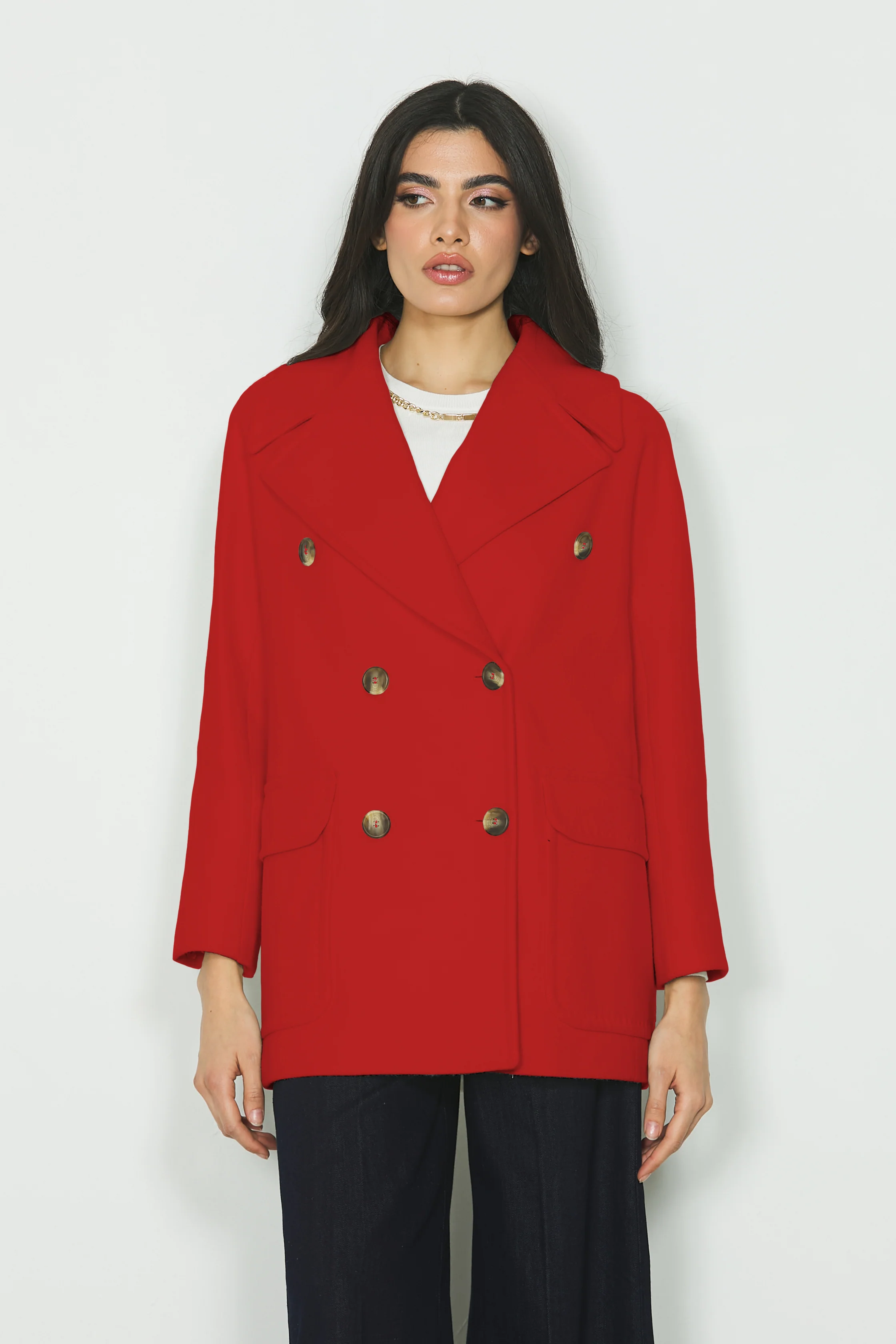 Cappotto CARLOTTE manica lunga raglan doppio petto - Image 6