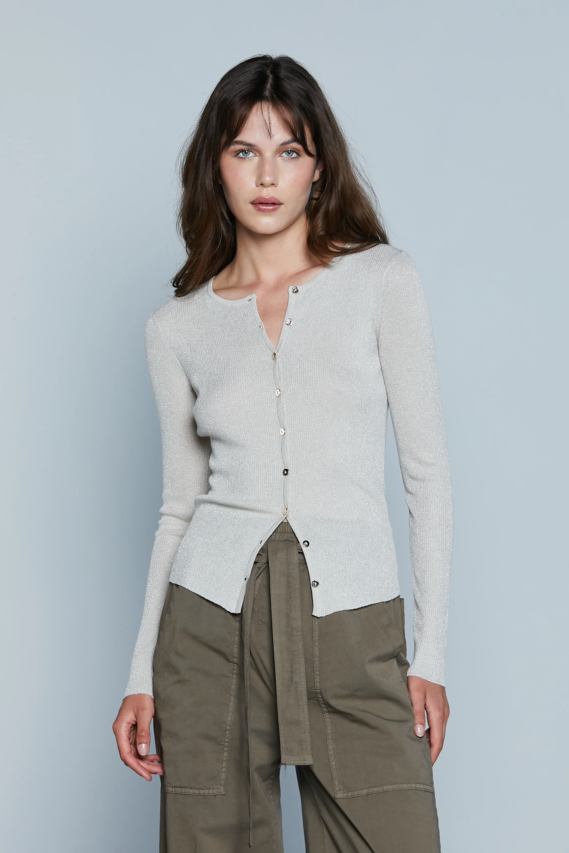 Cardigan BLENDA_LUR M/L Costina più Lurex