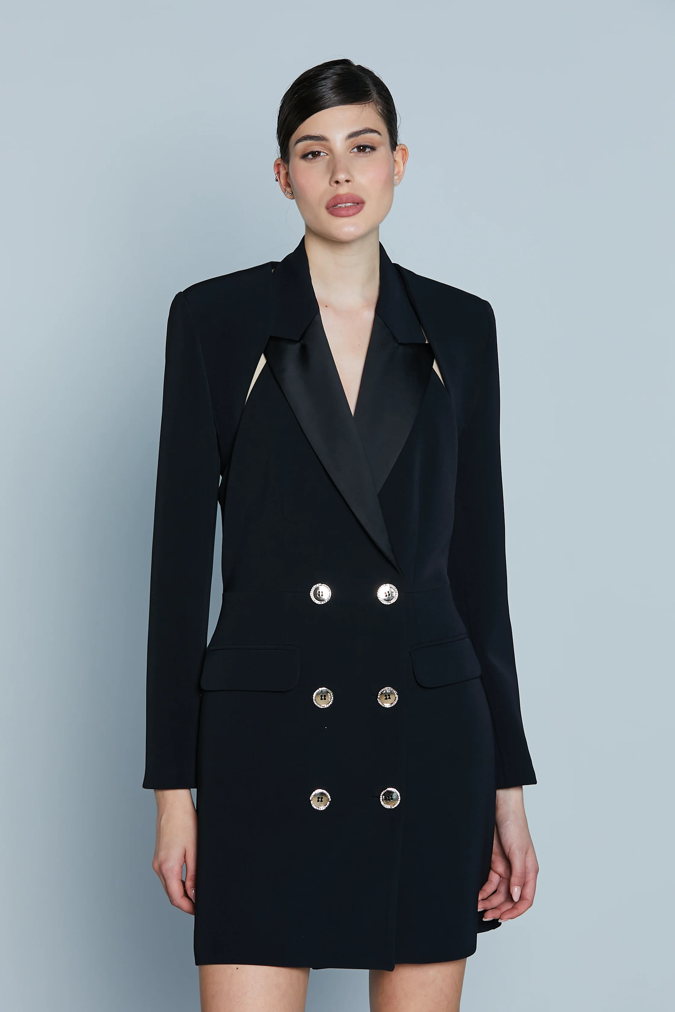 Giacca GETXO Corta M/L con Bott.Gioiello Strass