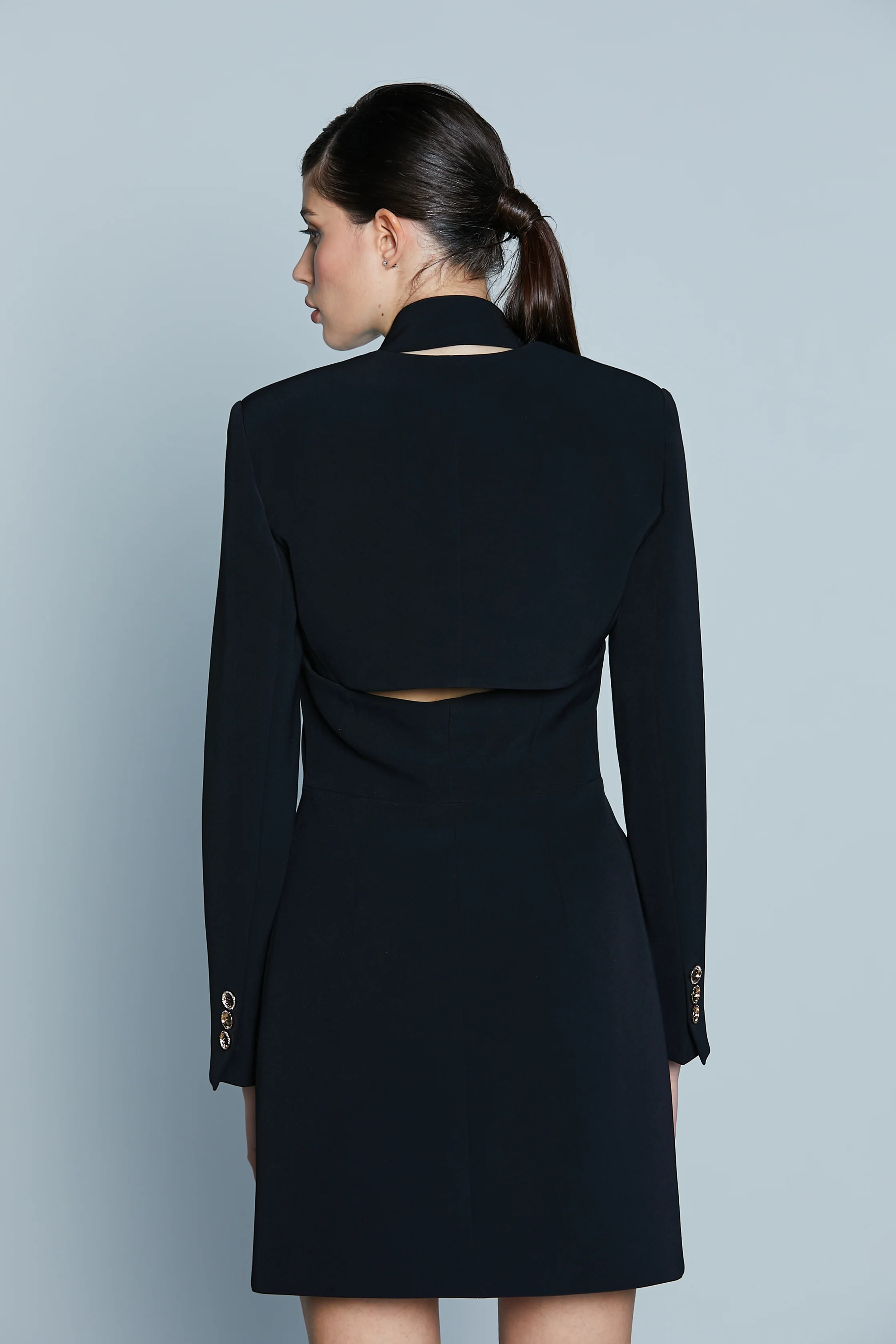 Giacca GETXO Corta M/L con Bott.Gioiello Strass - Image 2