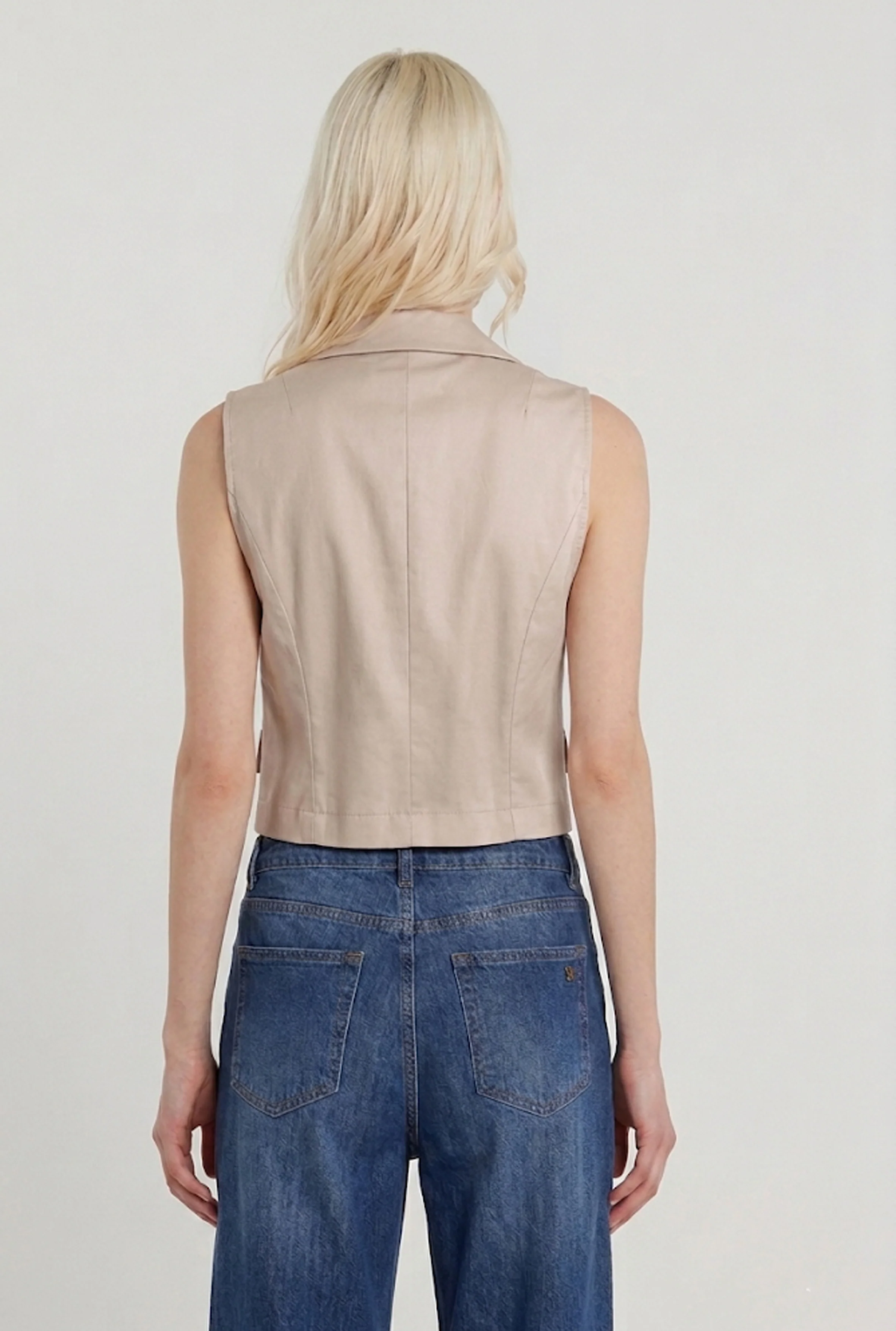Gilet VITTORIANA doppia abbottonatura più patte gabardine - Image 2