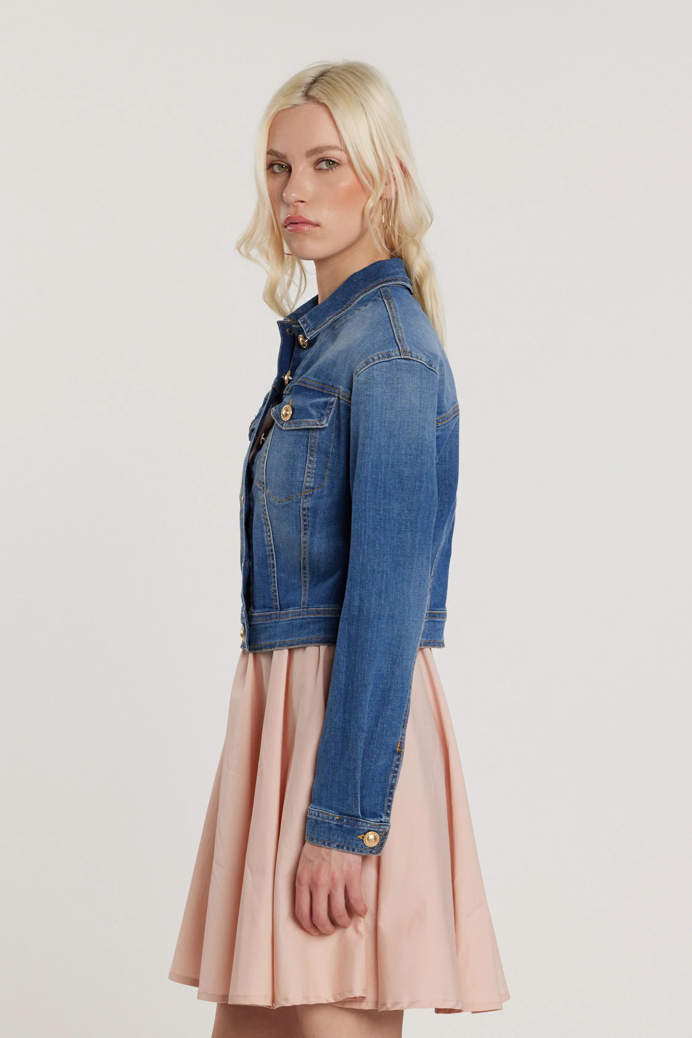 Giubbino DENNISE maniche lunghe con tasche più patte denim - Image 2