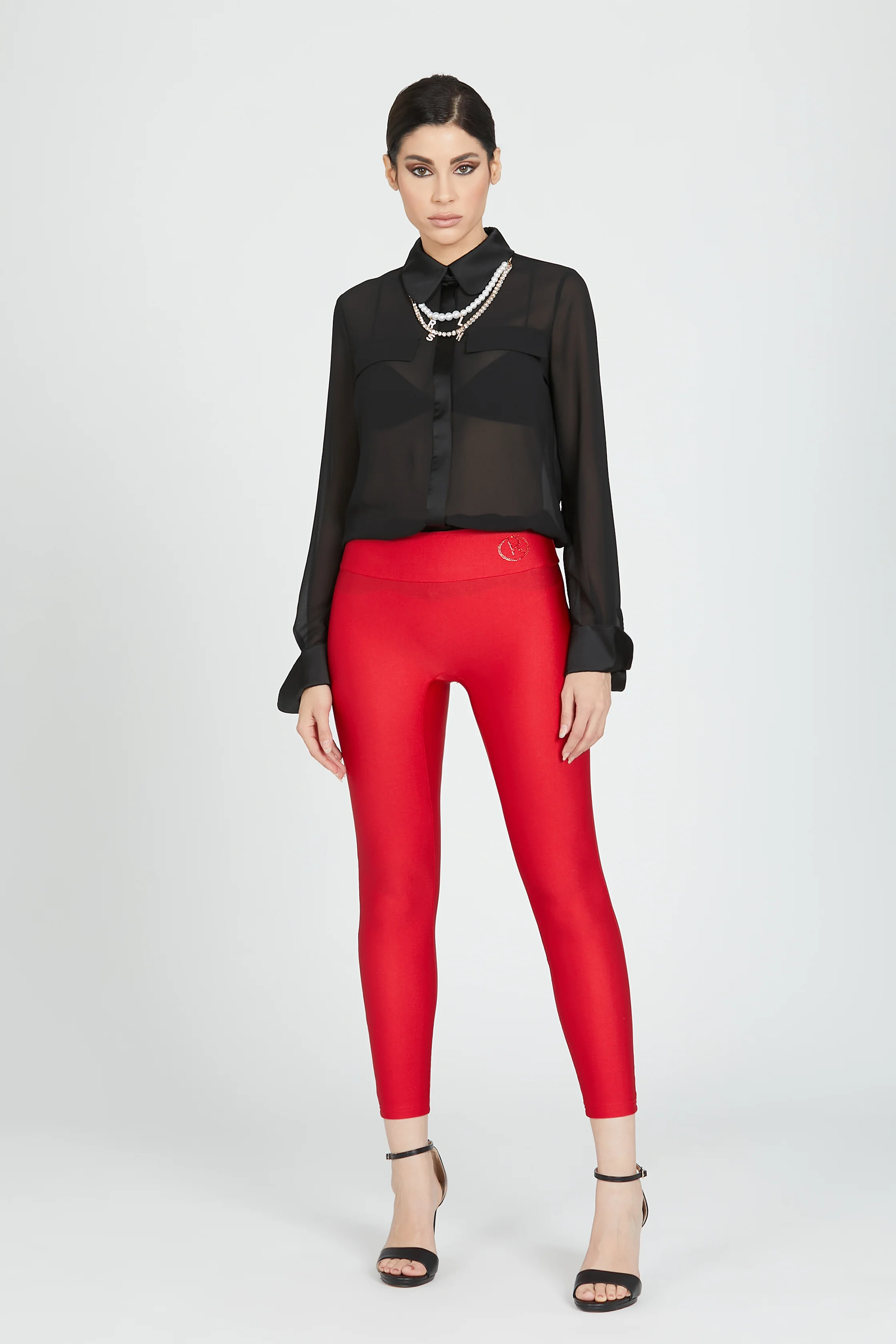 Leggins LITTLE con logo strass - Image 6