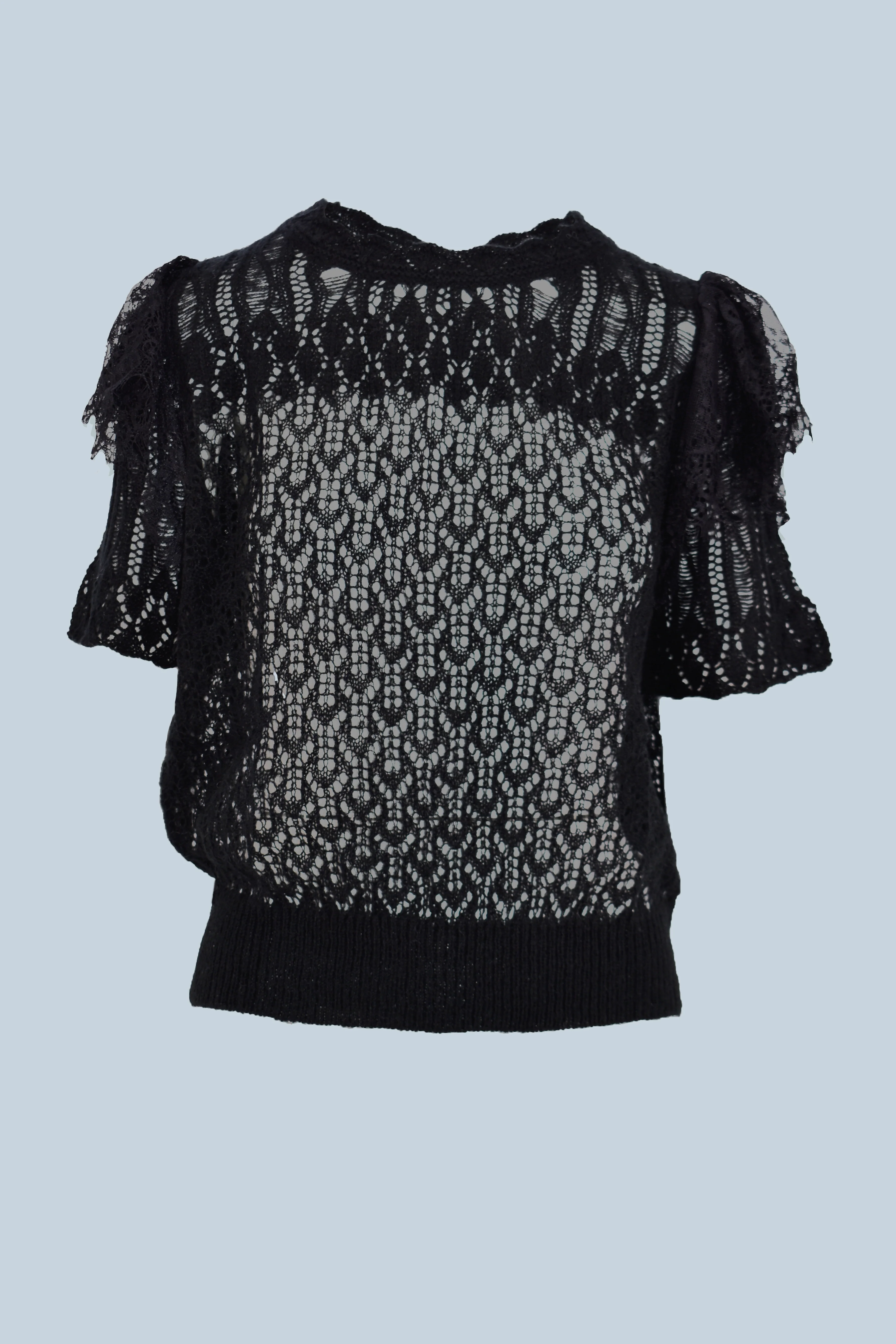 Maglia ALY mezza manica traforata con pizzo - Image 5