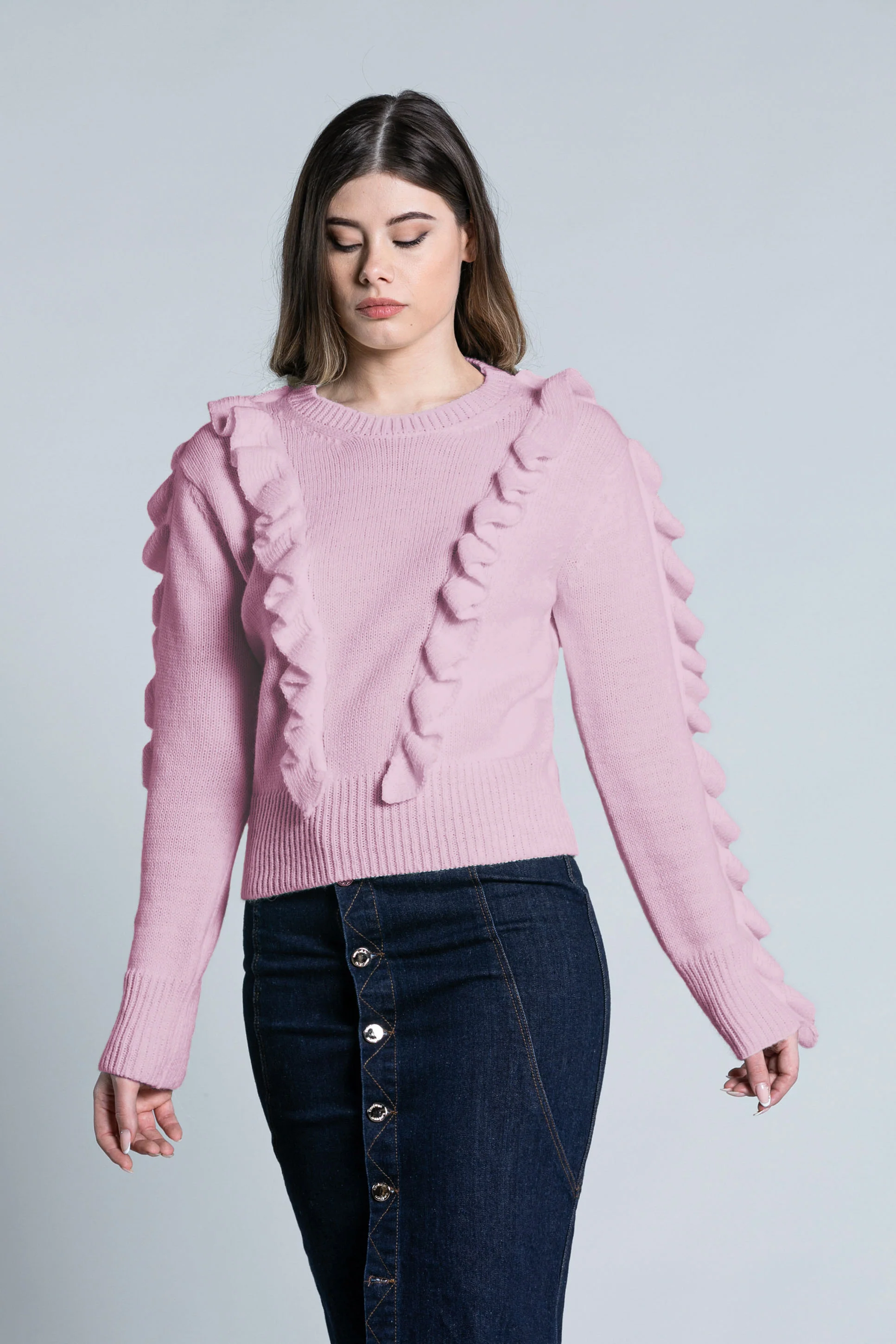 Maglia DINA manica lunga con rouches - Image 6