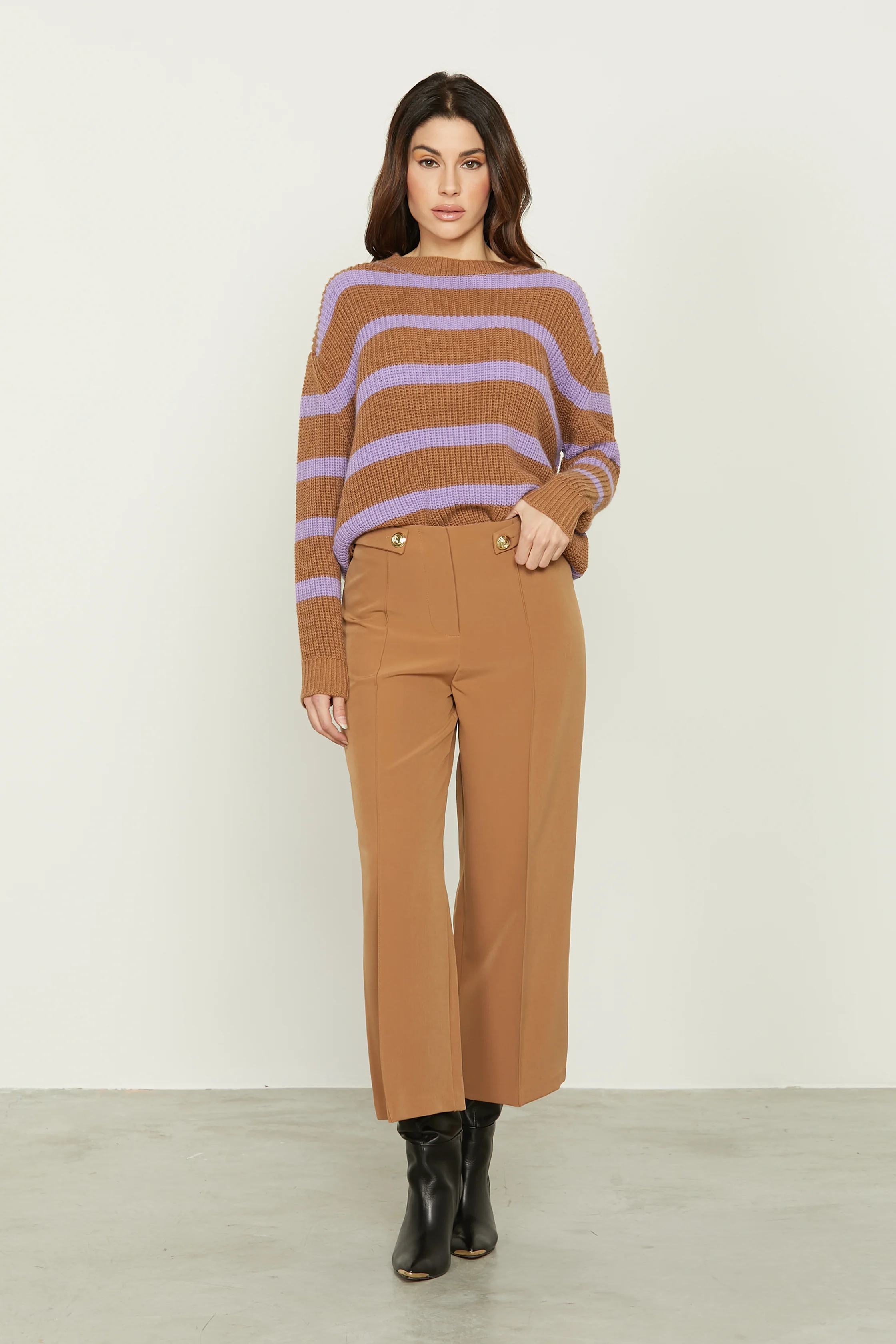 Maglia LORETTA manica lunga righe