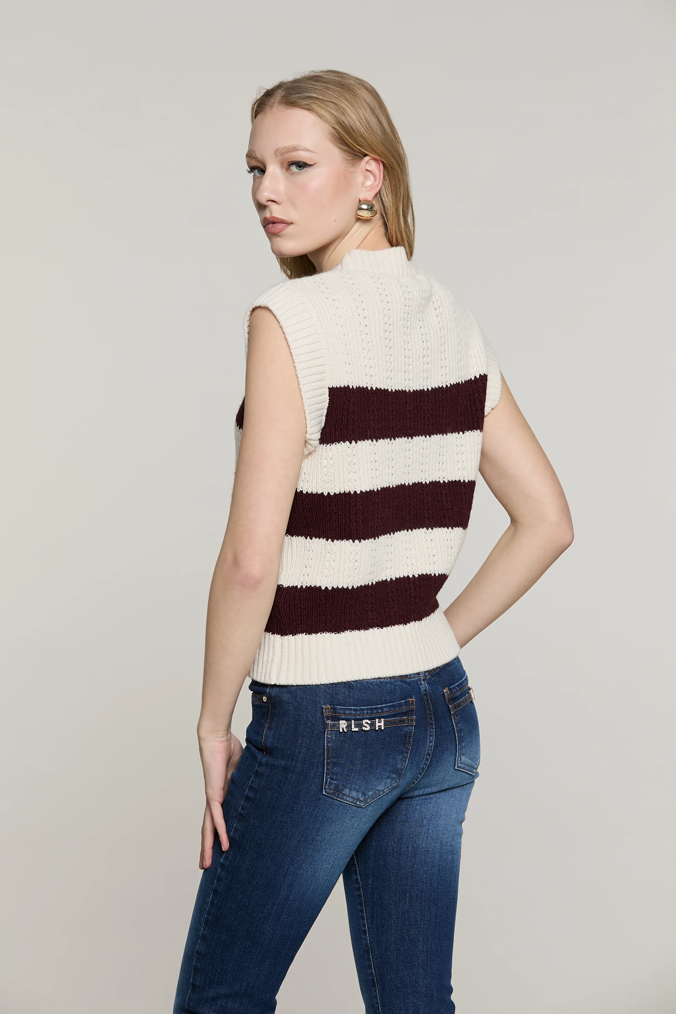 Maglia SYL senza maniche righe - Image 3
