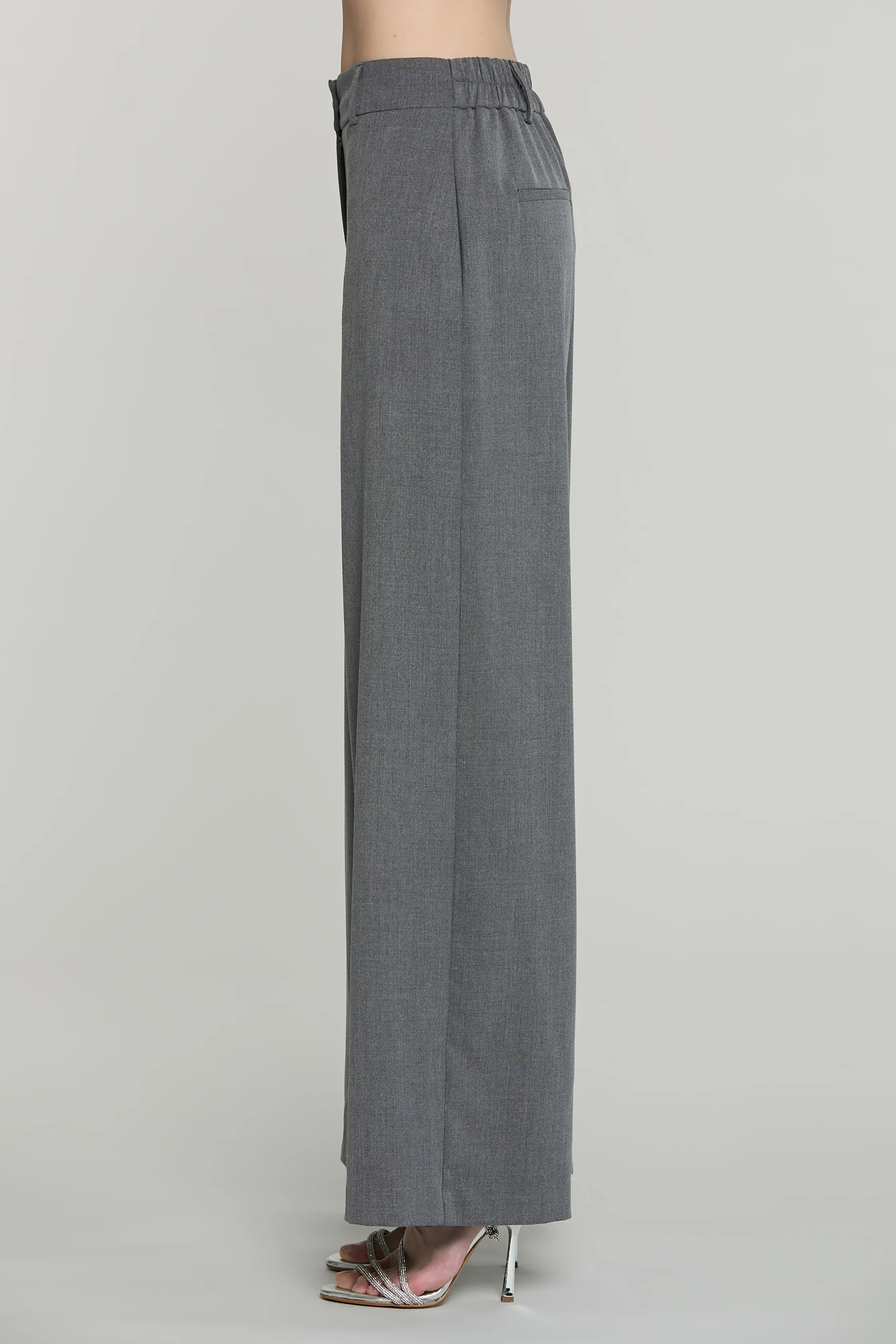 Panta BADISCO vita alta con elastico più tasche filetto - Image 3
