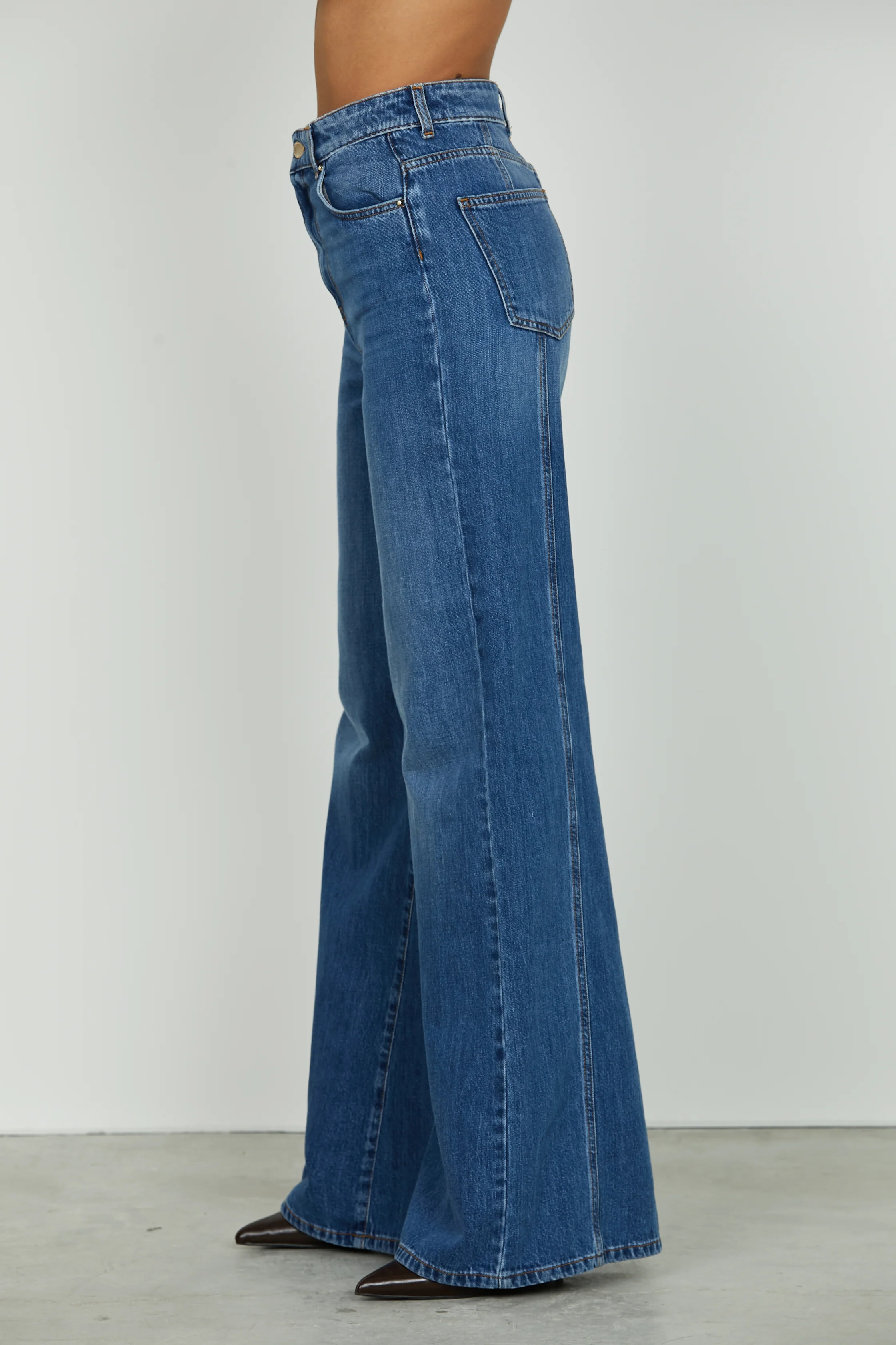 Panta DAKOTA_20 vita alta 5 ts wild fit denim blue - Image 2
