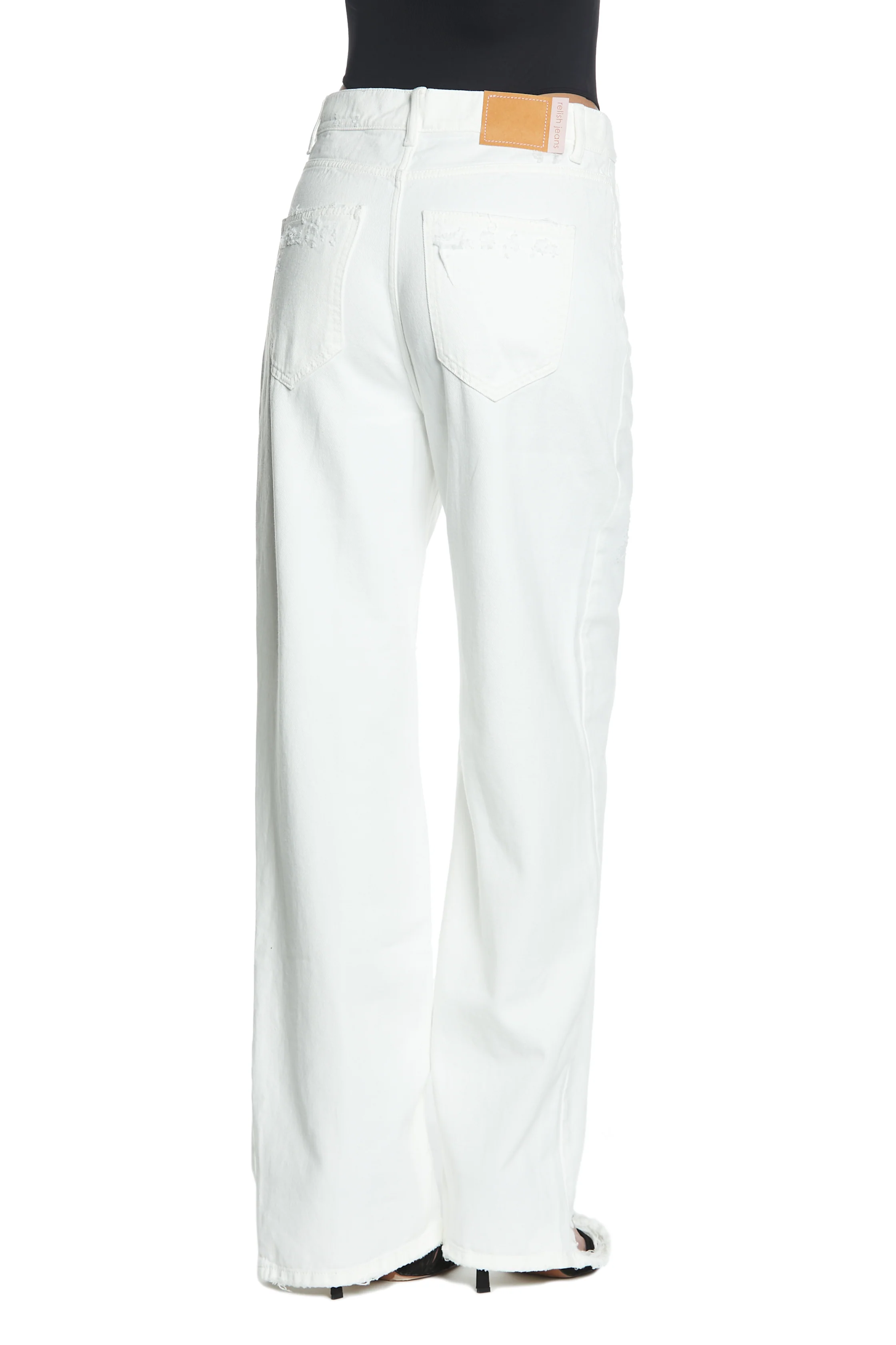 Panta GISELLE_1 vita media 5tasche con rotture loose fit bull - Image 3