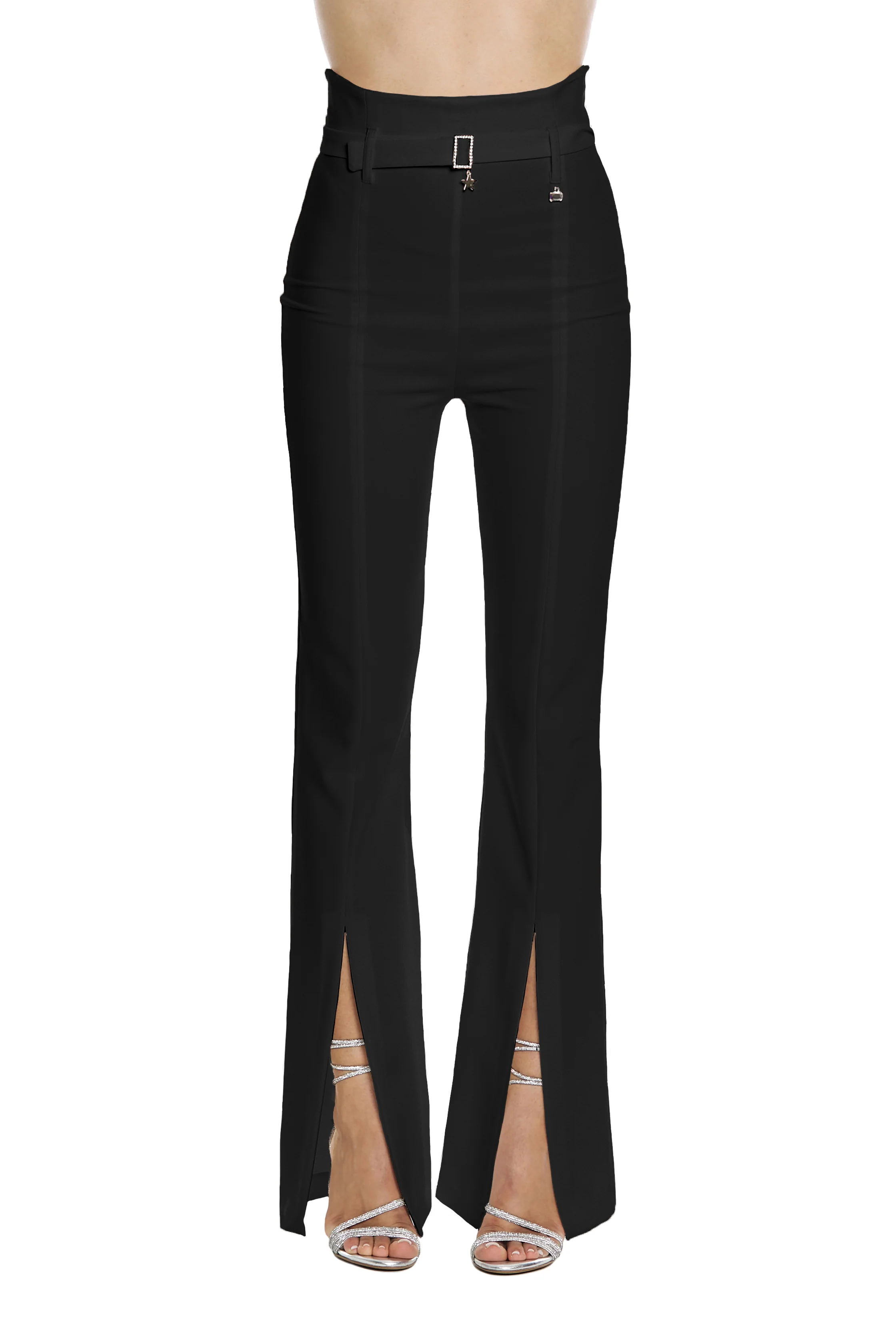 Panta PIETERSITE vita alta x/spacchi dav più cintura più fibbia strass - Image 8