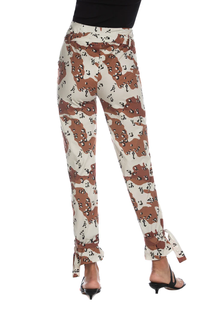 Panta TERAM vita alta con cintura vita più fondo fant. Camouflage - Image 3