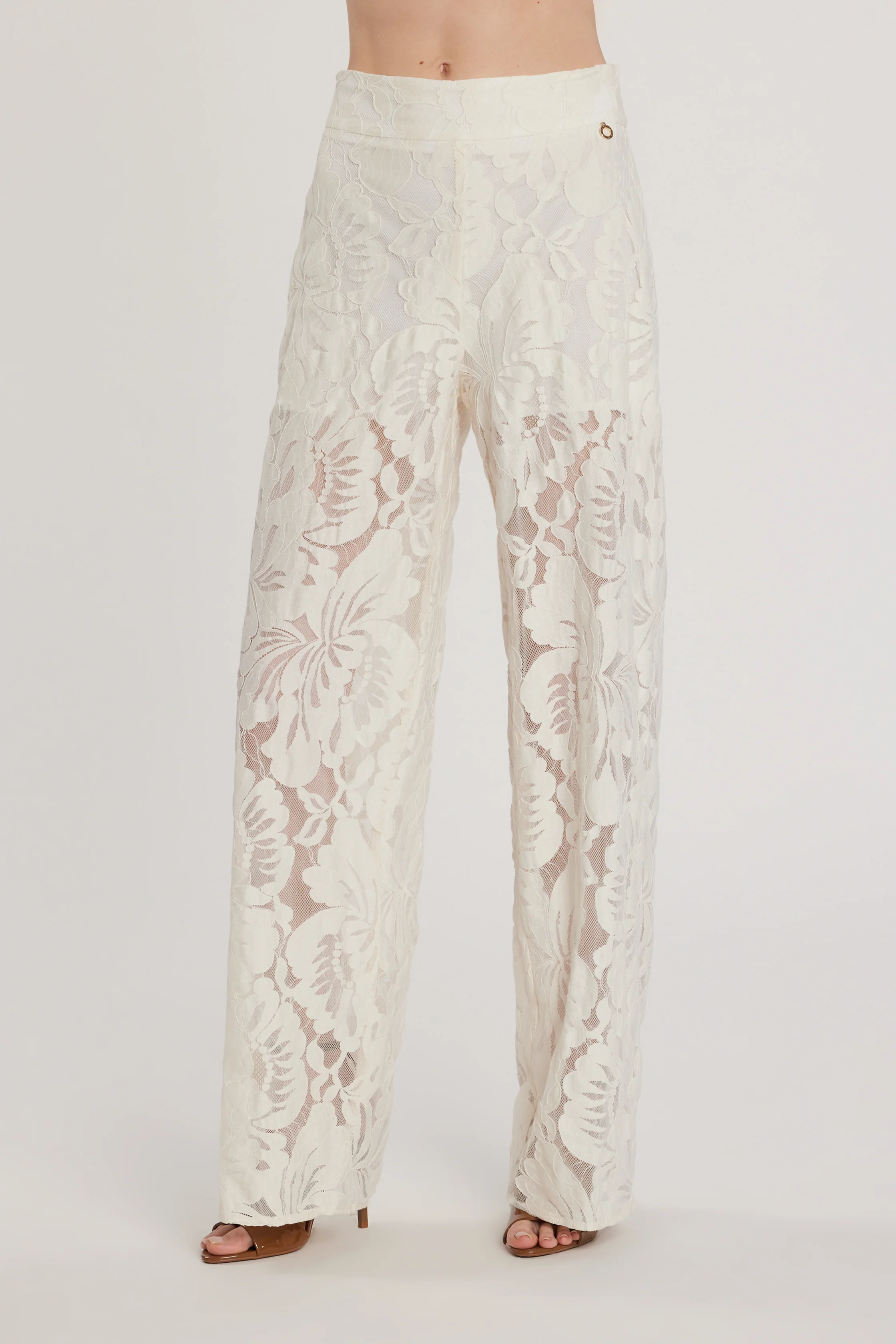 Pantalone ADLON vita alta con culotte pizzo - Image 2