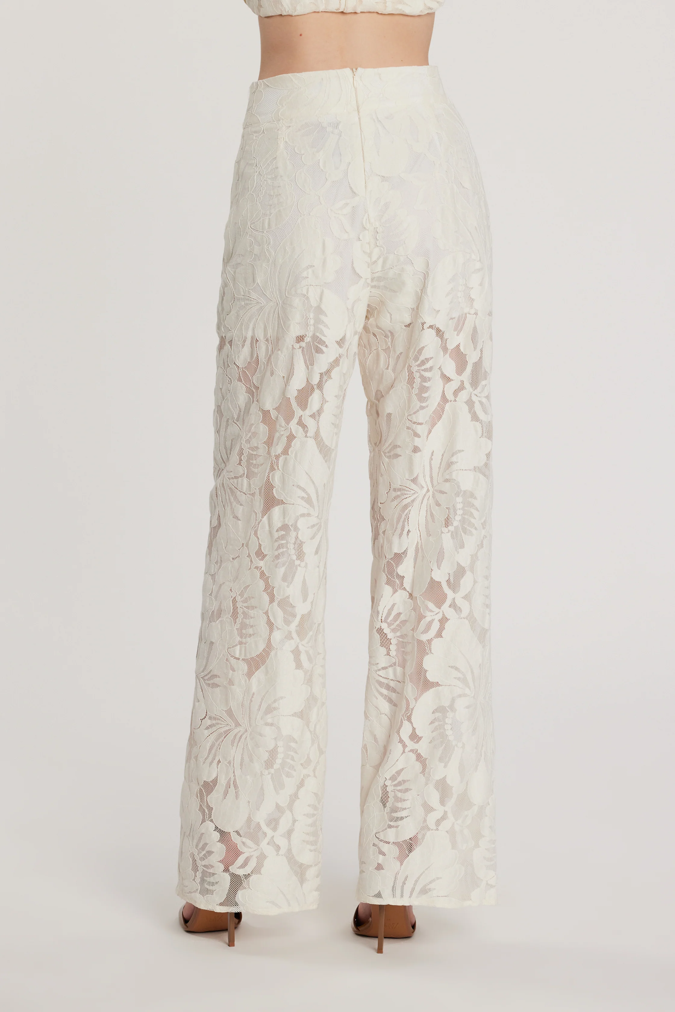 Pantalone ADLON vita alta con culotte pizzo - Image 4