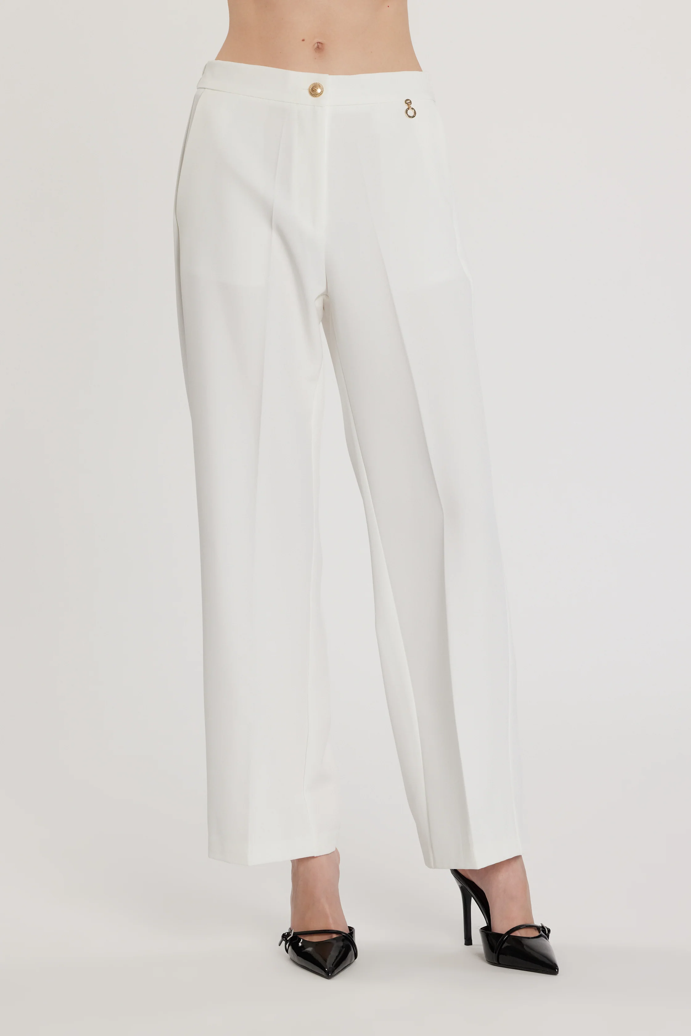 Pantalone CASTELLA vita alta con elastico più tasche francesi - Image 2