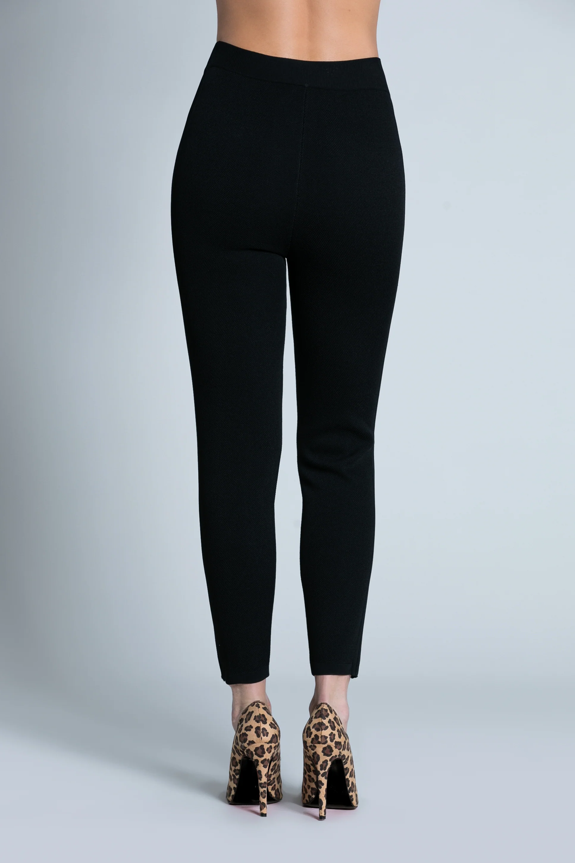 Pantalone FROLLO vita alta nido d'ape con bottoni - Image 5