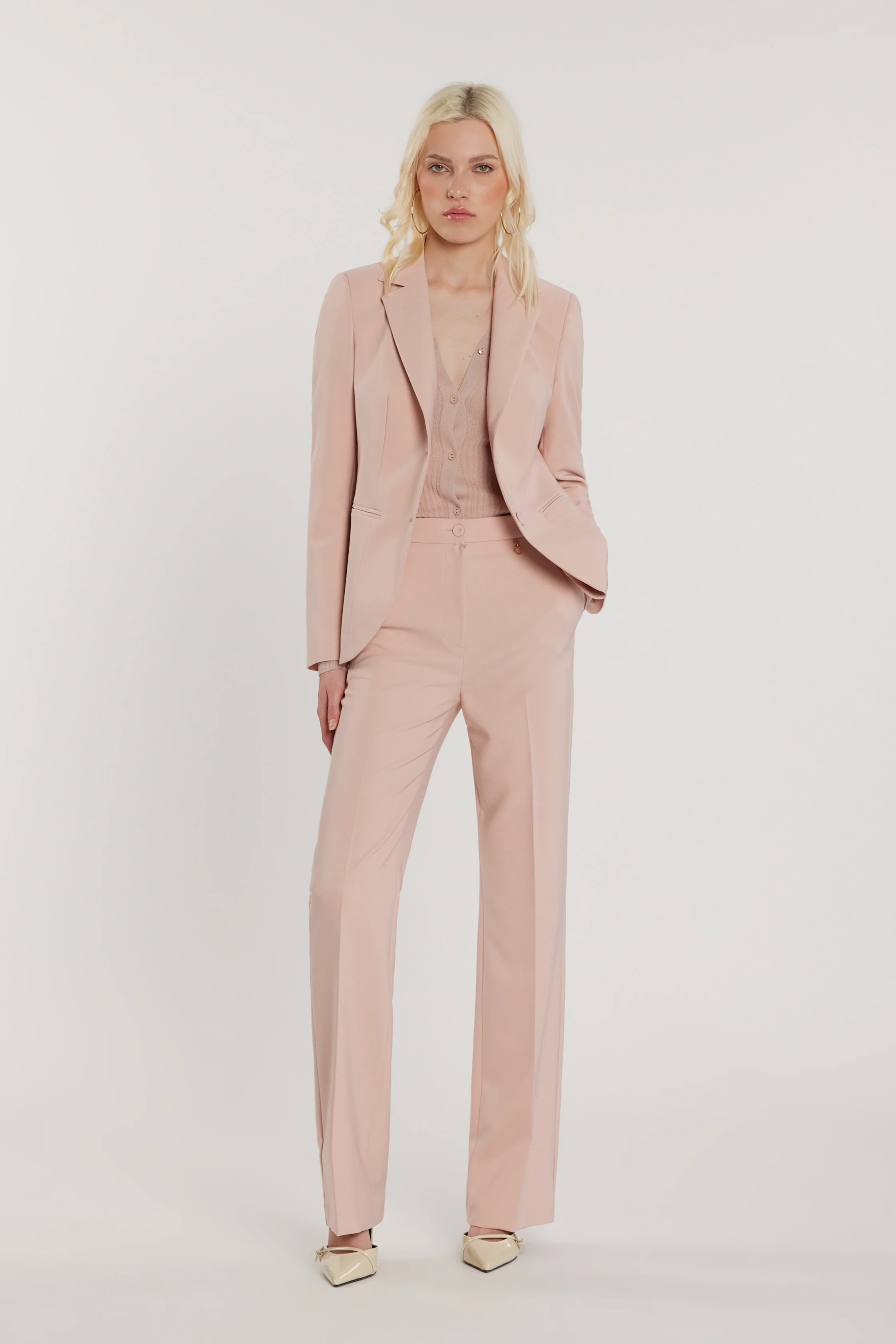 Pantalone INDIANAPOLIS vita alta con tasche francesi