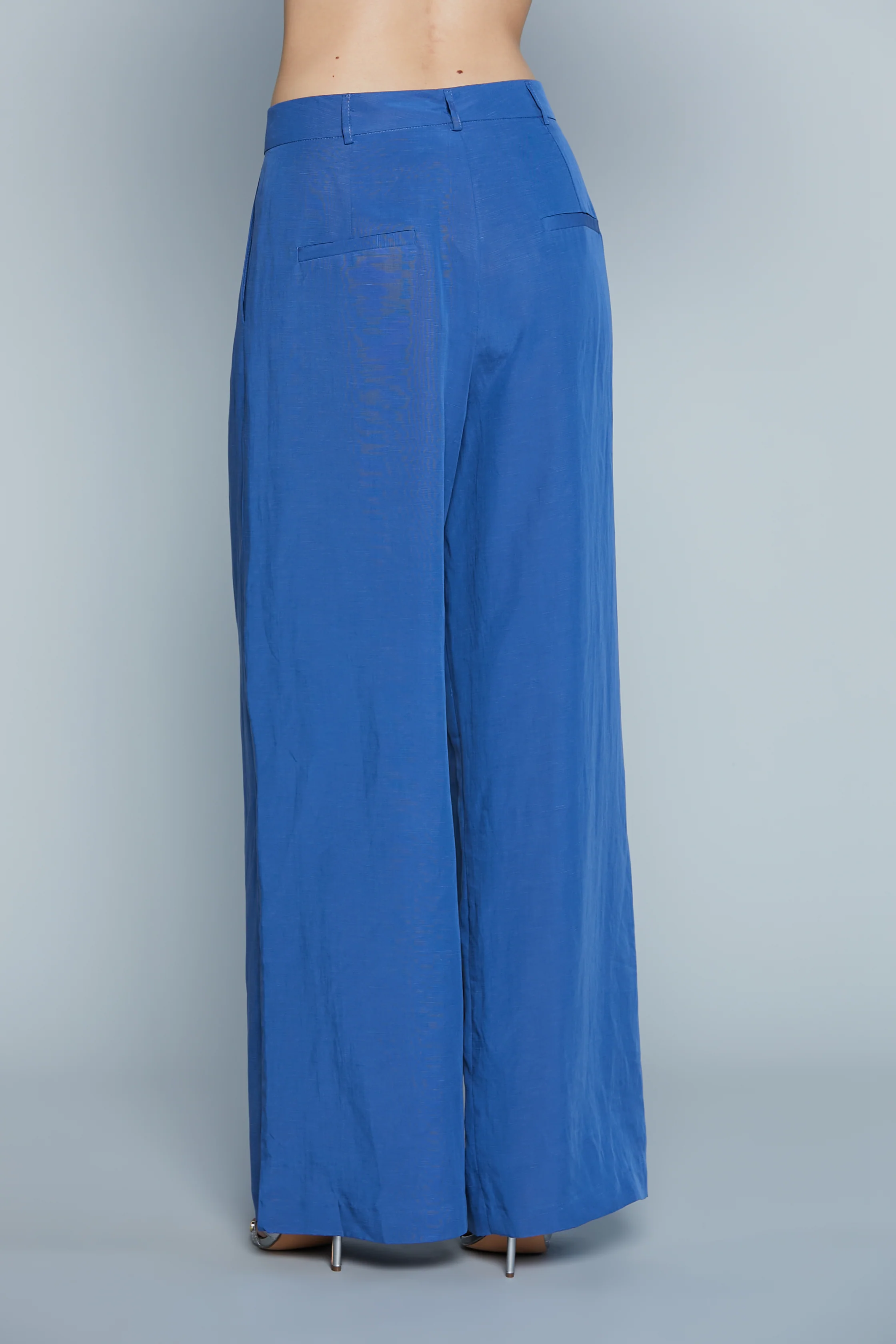Pantalone KRIZIA_L Vita Alta Palazzo Ampio con Pinces più Ts Francesi - Image 4