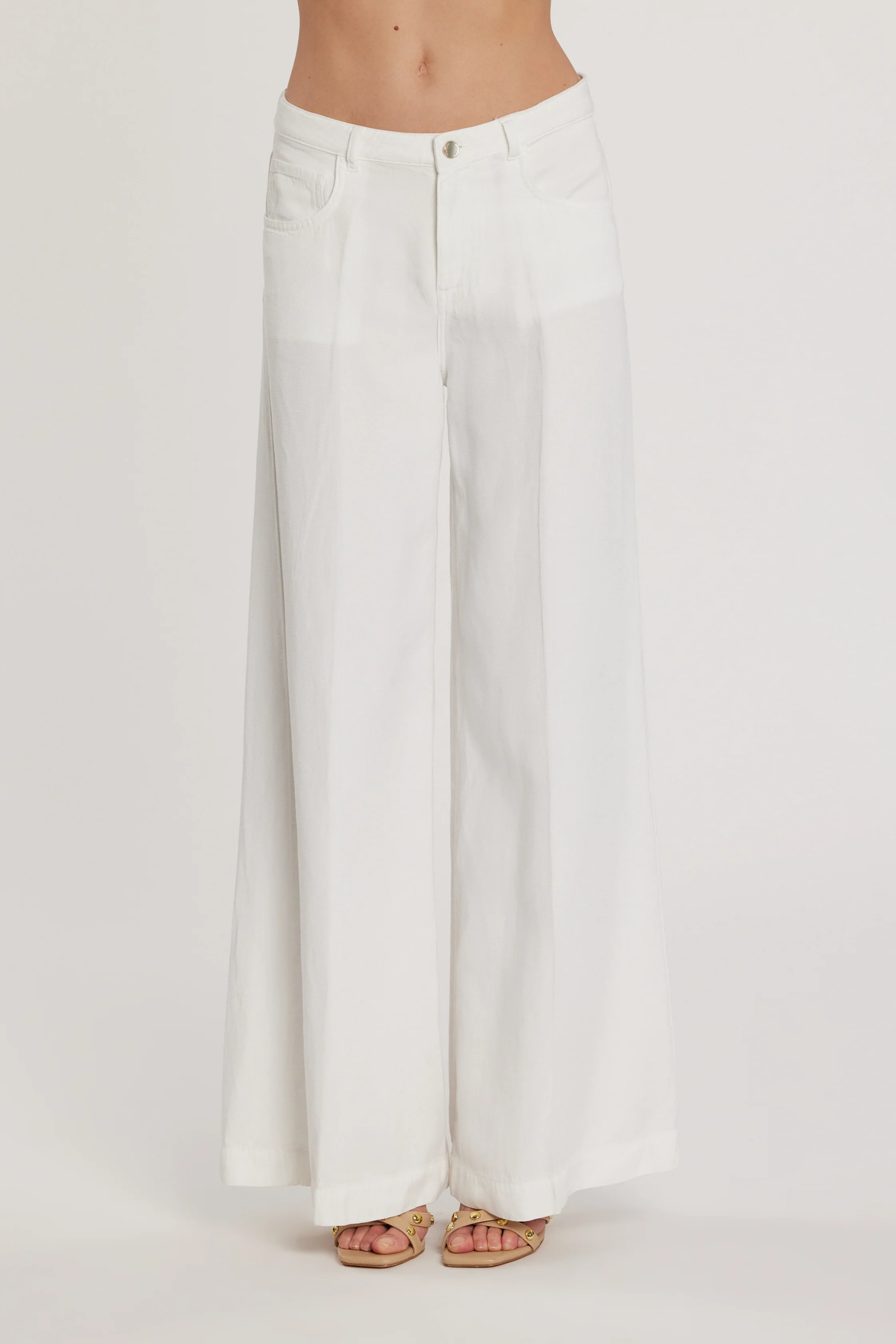 Pantalone LINDA_12 vita media cinque tasche wild fit tencel - Image 2