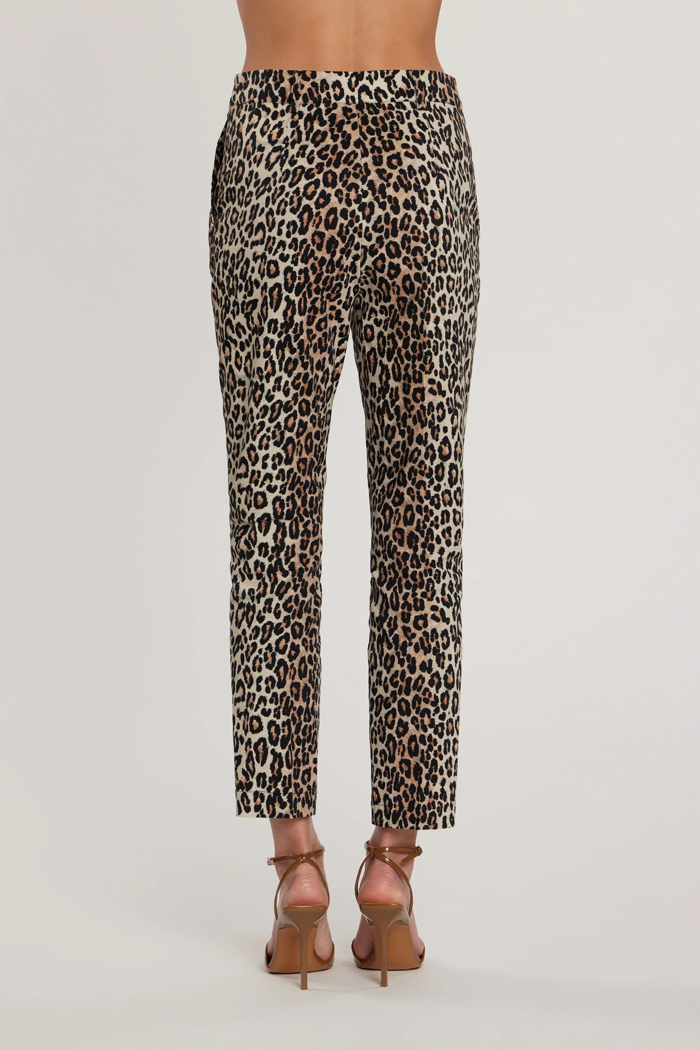 Pantalone MOUG vita alta con tasche francesi fantasia animalier - Image 4