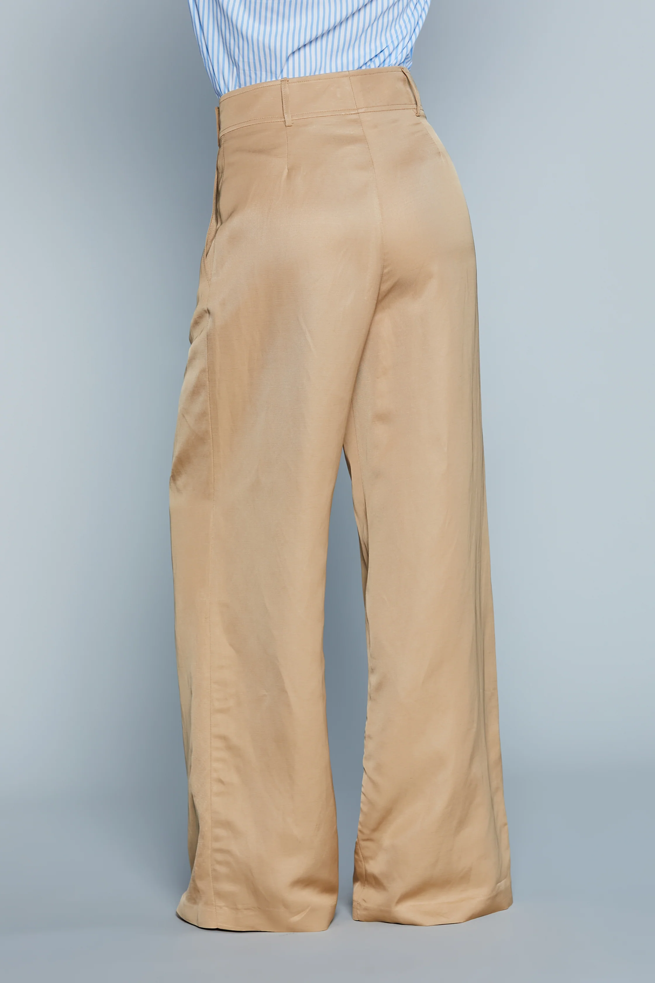 Pantalone PRAT Vita Alta Palazzo con Bustino Alto più Ts Francesi più Pinces - Image 3