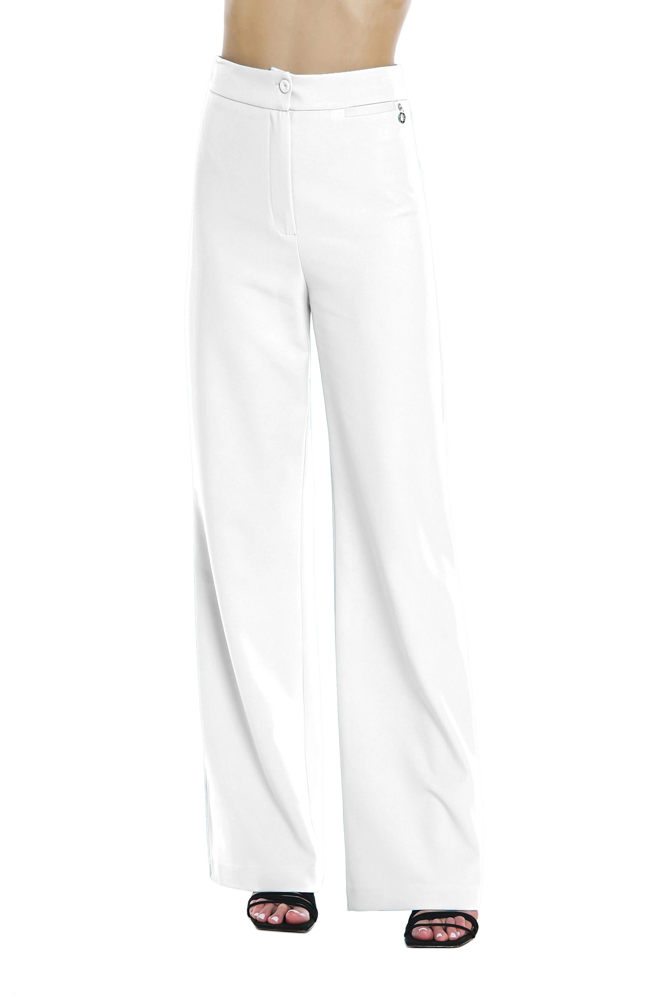 Pantalone SUI vita alta palazzo - Image 5