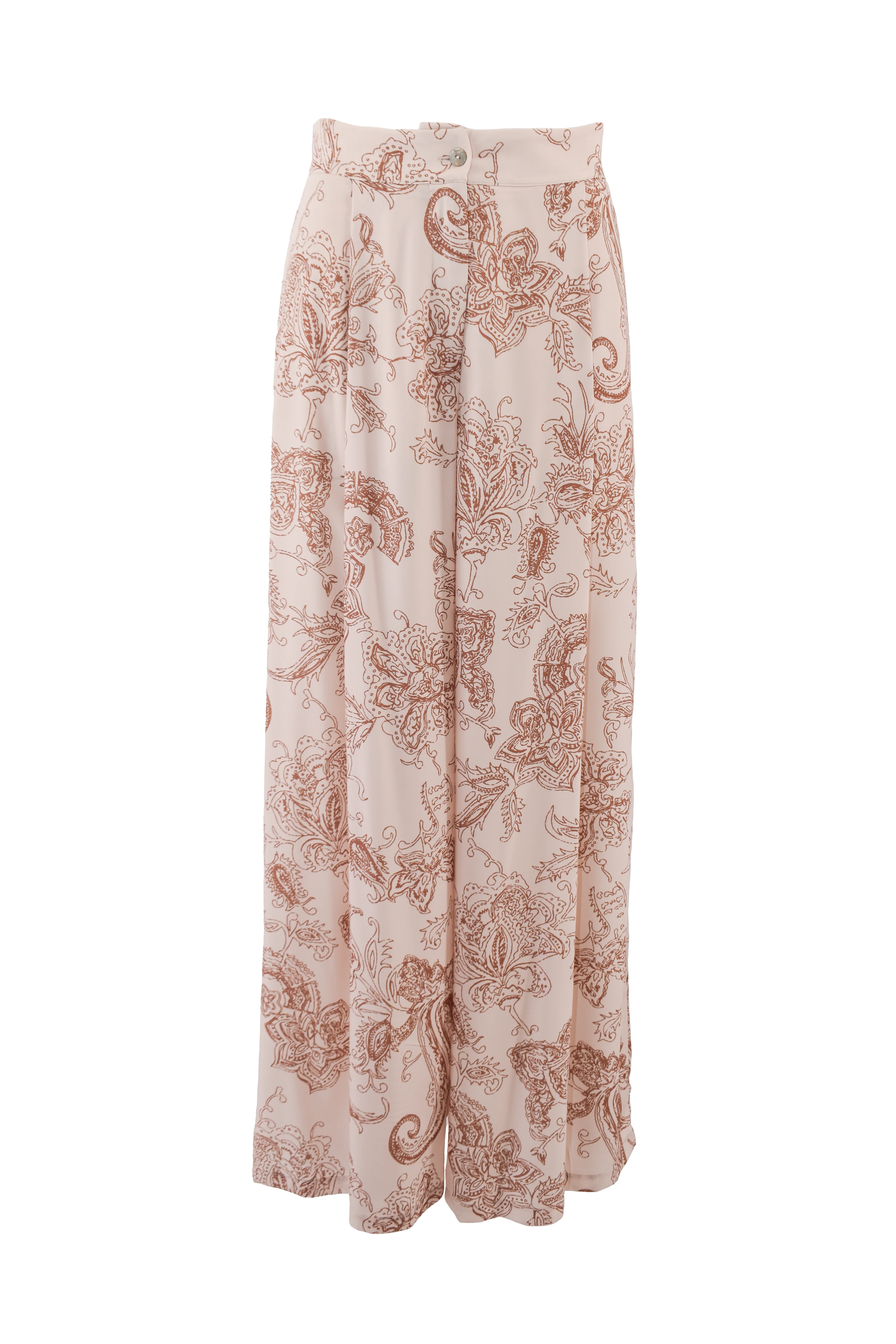 Pantalone TIRIH fantasia paisley ampio con pinces - Image 4