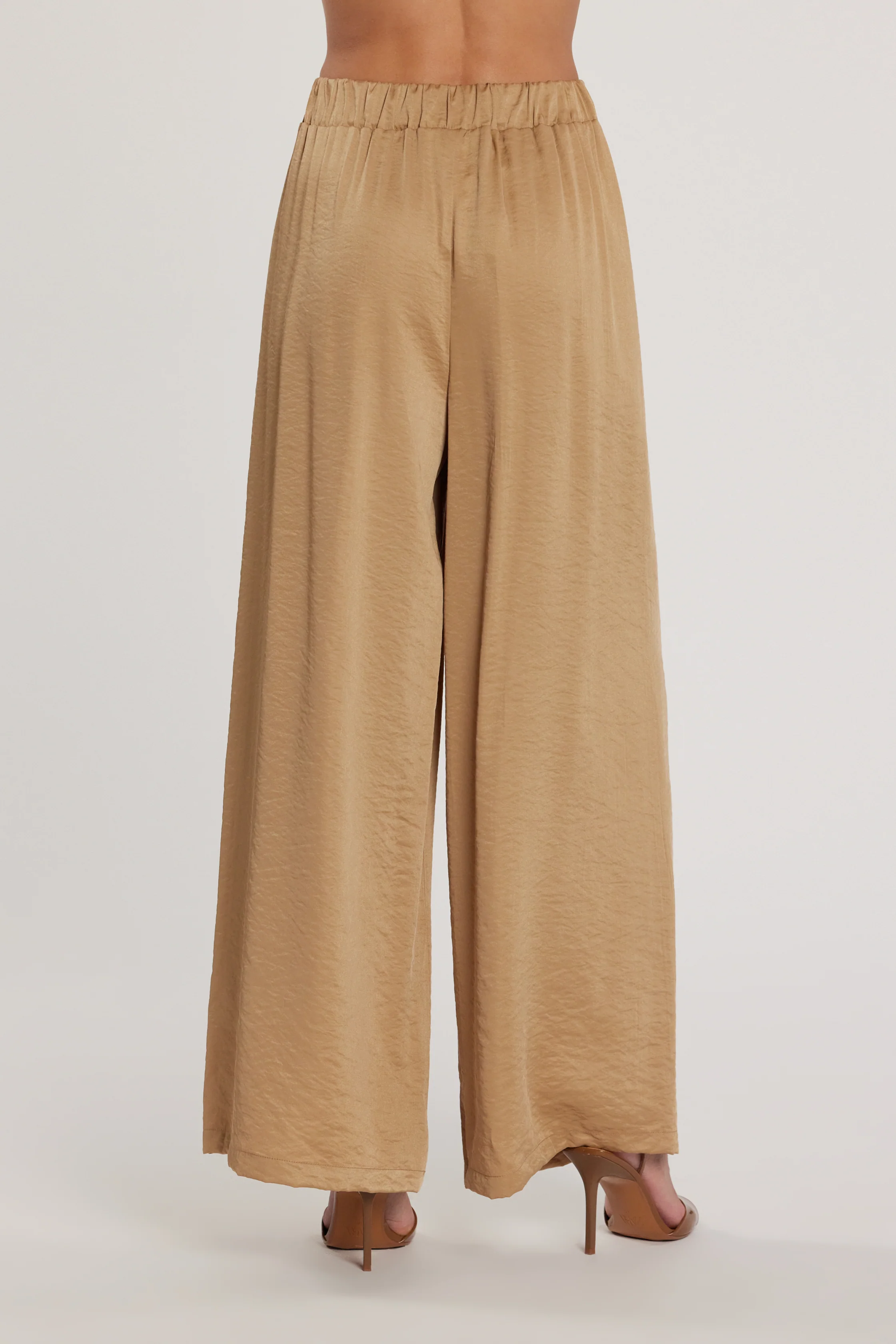 Pantalone TRINCA vita alta palazzo con elastico più pinces - Image 4